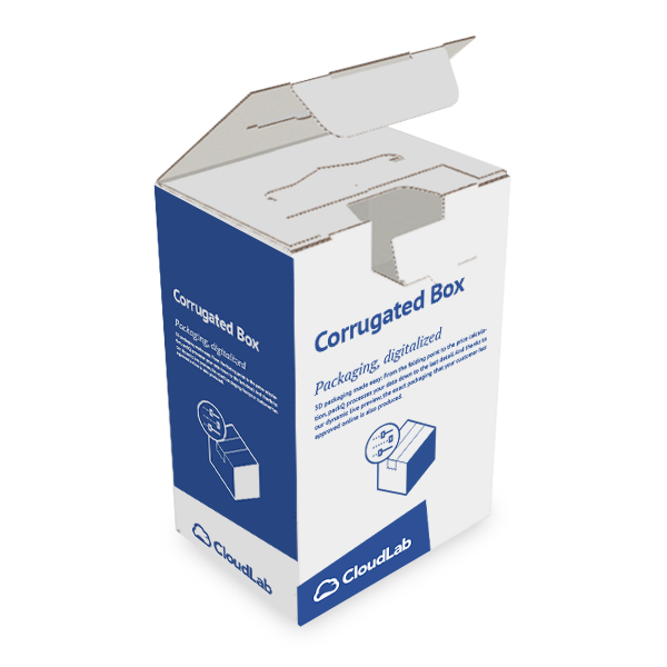 Product box with plastic handle with overlapping zones