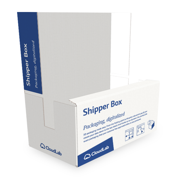 Shipper box with handles